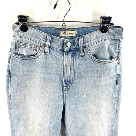 Madewell Perfect Vintage Jeans Size 28 Straight Leg Blue Denim 100% Cotton - Picture 3 of 11